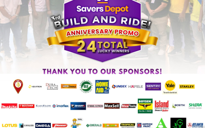 Savers Depot Celebrates 3rd Build and Ride Anniversary with 24 Lucky Winners