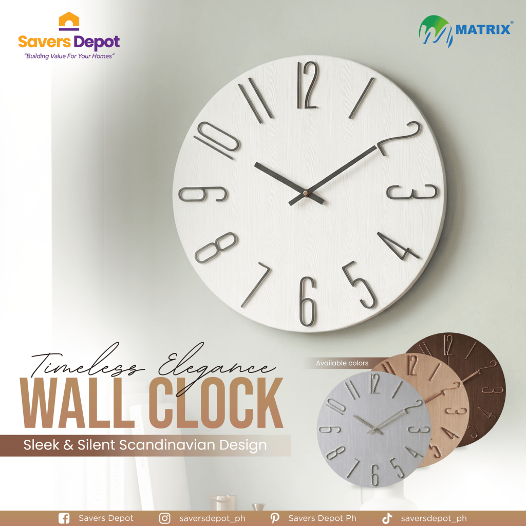 Matrix Scandanavian Design Wall Clock